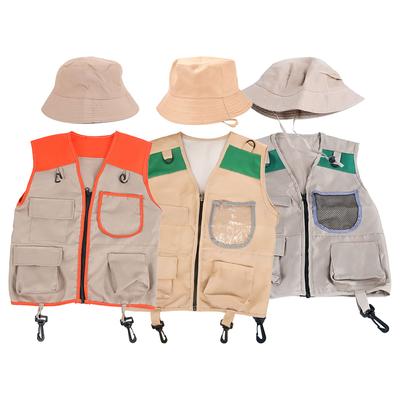 Summer Children's Sets Kids Costume Fashion Vest Hat Outdoor Activity Performances Festival Party Clothes Set