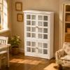 1:12 Scale Dollhouse Cabinet White MDF Display Realistic for Tabletop Displays