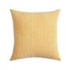Supersoft Corduroy Cushion Cover Solid Striped Throw Pillow Covers Decorative Pillow Case for Sofa Bed Living Room Decoration