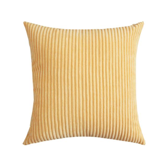 Supersoft Corduroy Cushion Cover Solid Striped Throw Pillow Covers Decorative Pillow Case for Sofa Bed Living Room Decoration