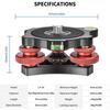 Camera Leveler Base Aluminum Alloy 3 Bubble Levels Tripod Head Leveling Base Strong Load Bearing For Panoramic Photography
