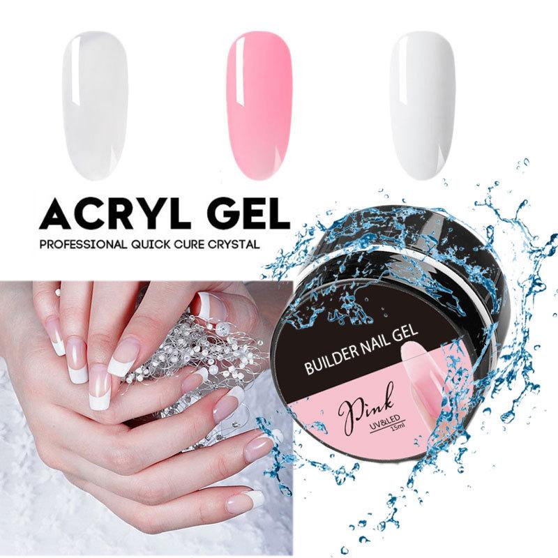 All-in-One Nail Tool Kit: Gel Polish, Builder & Extension Gel, Nail Lamp, Buffer, and Finishing Gel