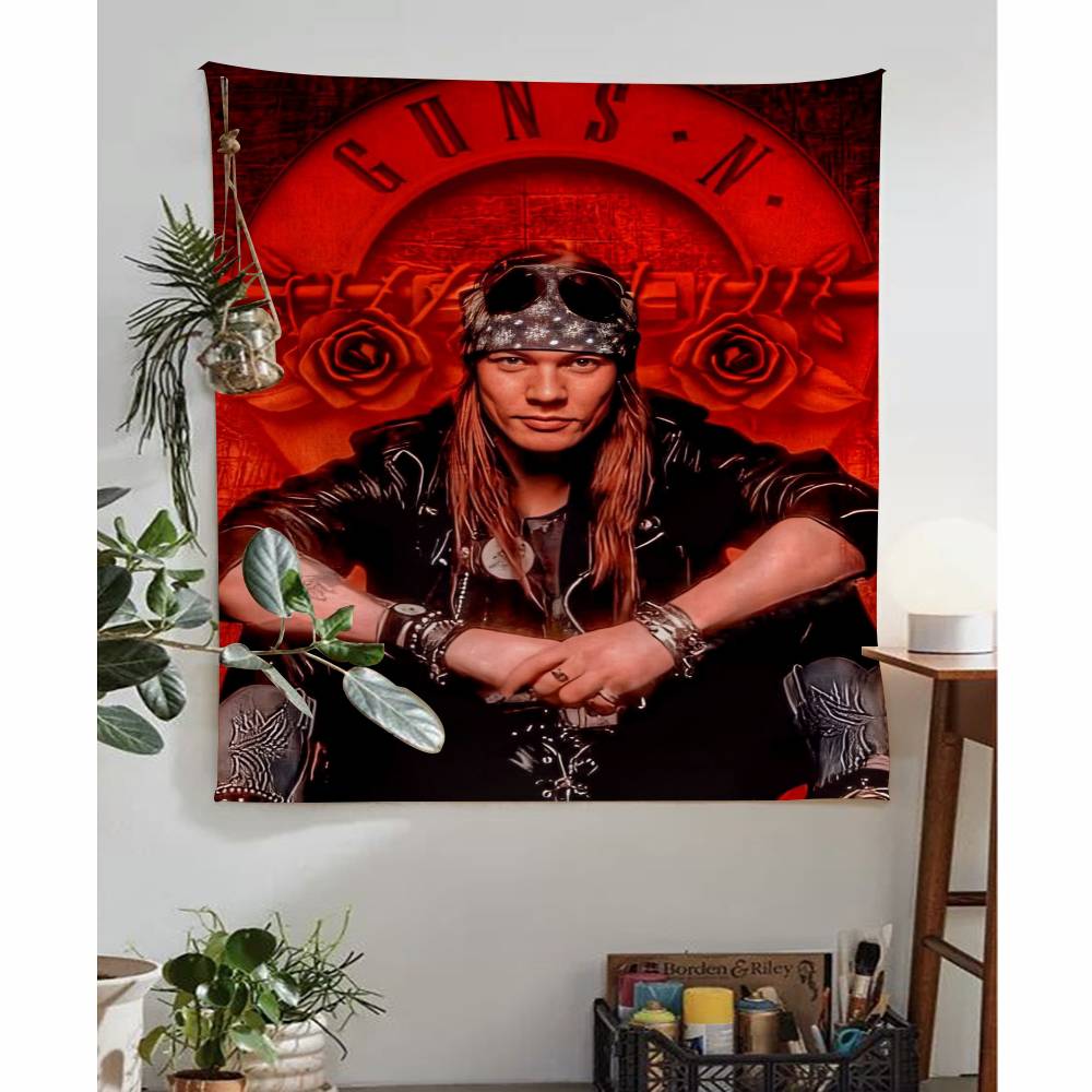 Cool Band GGuns N Roses Hanging Bohemian Tapestry Bohemian Wall Tapestries Mandala Kawaii Room Decor