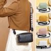 Simple Designer Women Handbag Wide Letter Strap Casual Messenger Bag PU Leather Travel Purse Small Phone Crossbody Bag
