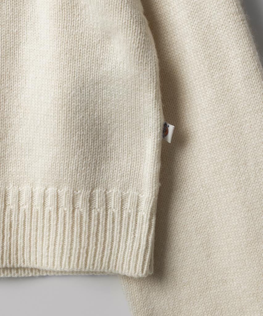 DICKIES Embossed Logo Pullover Crop Knit Cream