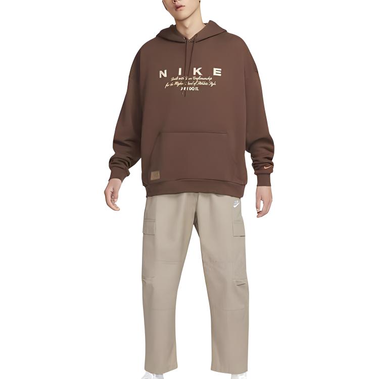 Nike Hooded Warm Pullover Long Sleeve Sweatshirt Men Sweatshirt Khaki HQ4745259