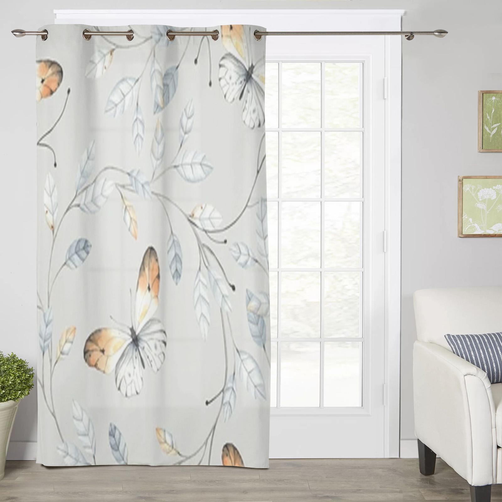 

Лавандовый фон, оконные шторы для гостиной, спальни, роскошные современные кухонные шторы, тканевые шторы 135W x 60H(cm) x1