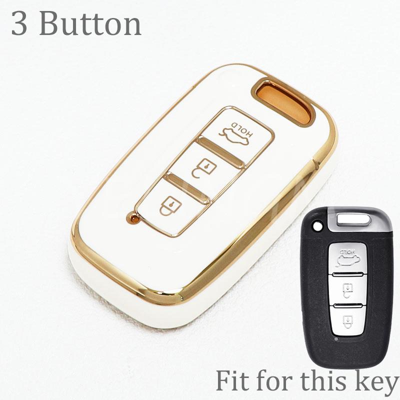 Car Remote Key Case Cover For Hyundai Solaris Hb20 Veloster Sr Ix35 Accent Elantra I30 For Kia Rio Forte K2 K3 K5 Sportage Tpu