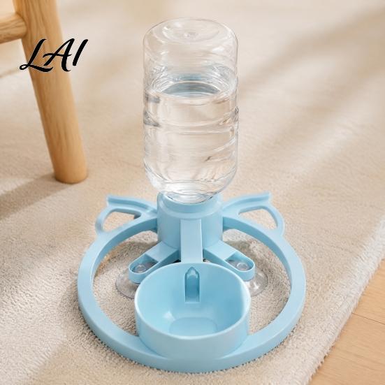 Indoor Cat Water Station Automatic Dispenser Bottle Adapter Pet Dispenser with Suction Cups Hydration System Non-Slip Portable Drinking for