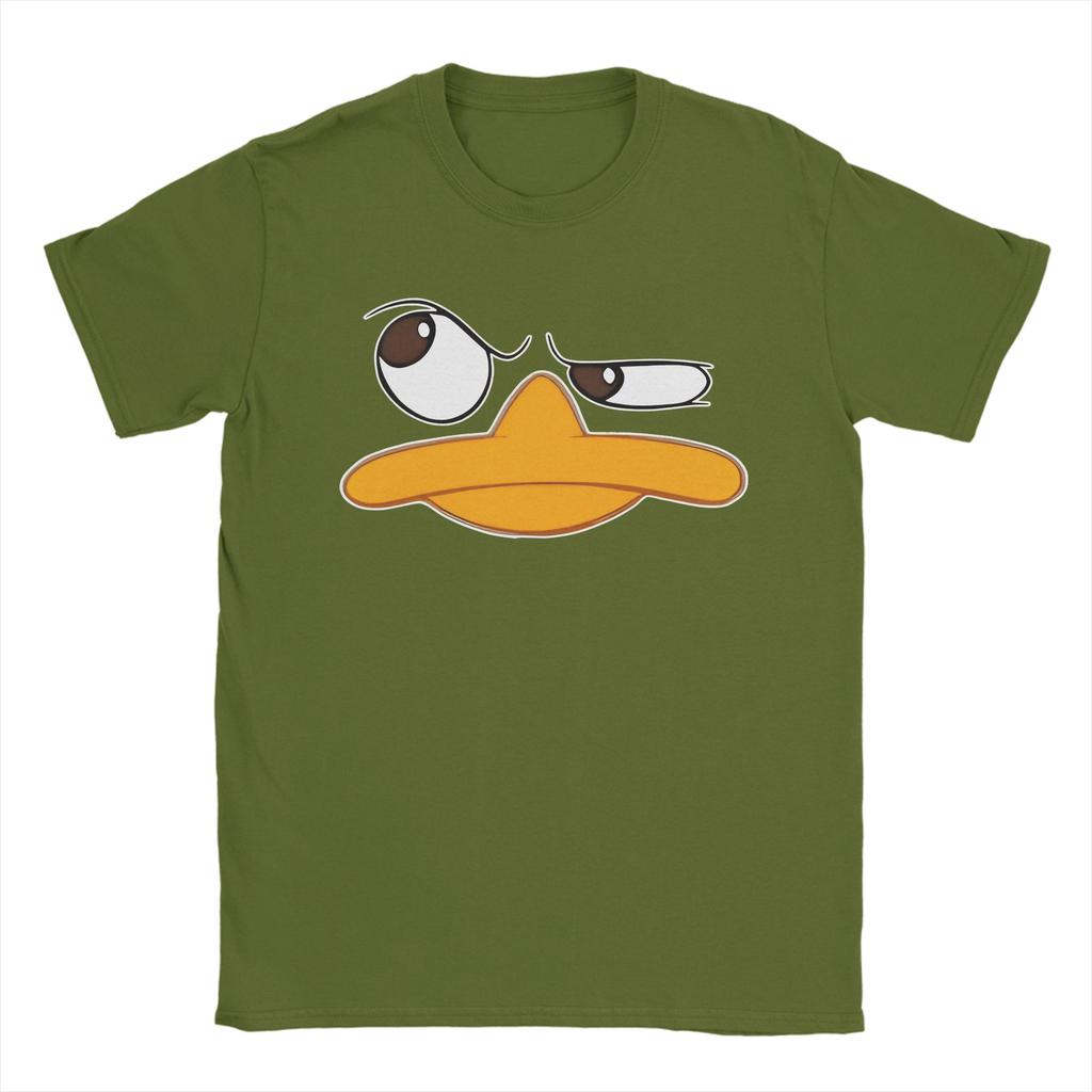 Harajuku T Shirt Summer Perry The Platypus Funny Duck Cartoon Novelty TShirts Cotton Tee Shirt Unisex Y2K Short Sleeve Clothing
