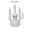Eerir Parties Decoration for Spooky Setting Stylish Skull Candle Holder Lamp Parties Decoration for Halloween Enthusiast