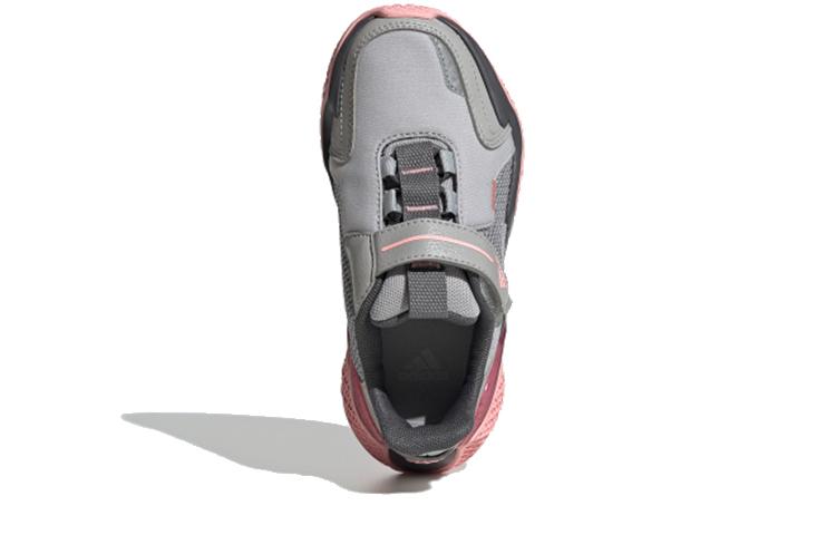 adidas 4Uture Rnr El K Cushioning Support Low Top Kids' Running Shoes Gray Pink Kids' FV2786
