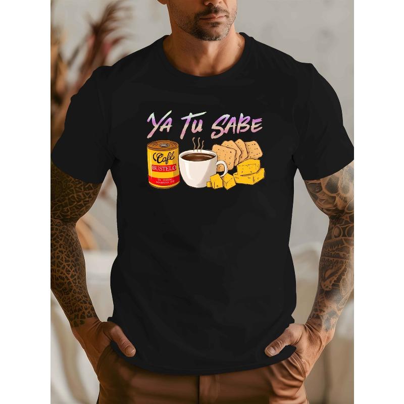 European Size YA TU SABE New Summer Outdoor Men'S Short-Sleeved T-Shirt Summer Fashion Trend Top Printed Men'S Bottoming Shirt Spring Round Neck Top
