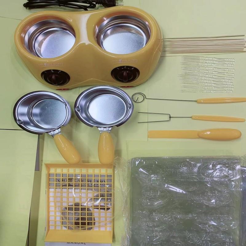 Electric Double Pot Chocolate Melting Furnace for Home Baking