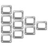 Turbo T4 Flange Gasket Stainless Steel 4 Bolt Hole SeparateType Metallic Crush Style