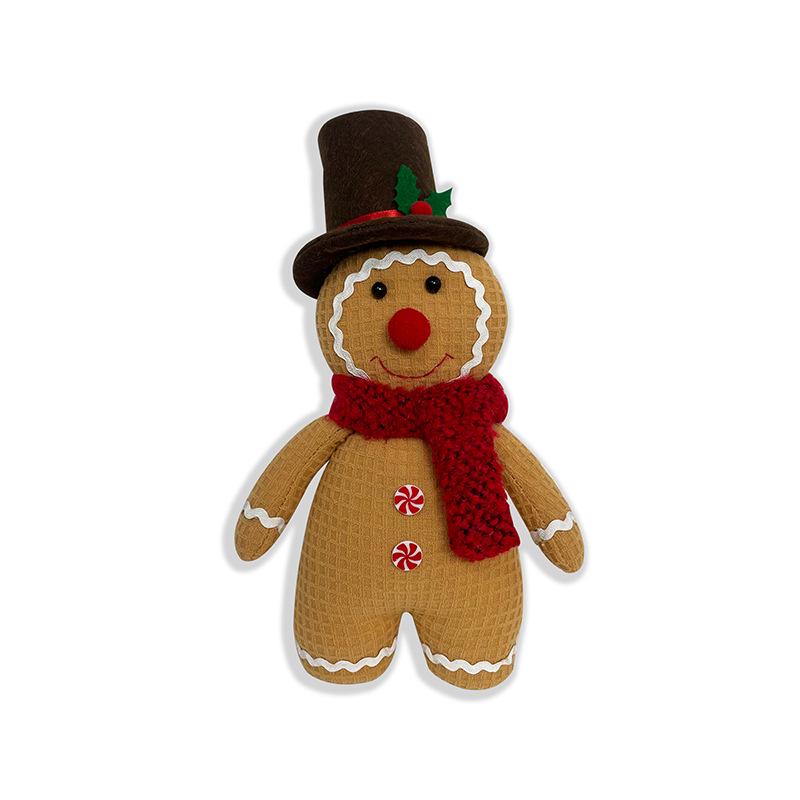 Traditional Gingerbread Man & Wool Gnome Christmas Ornaments - European & American Style 30cm x 16cm x 6cm