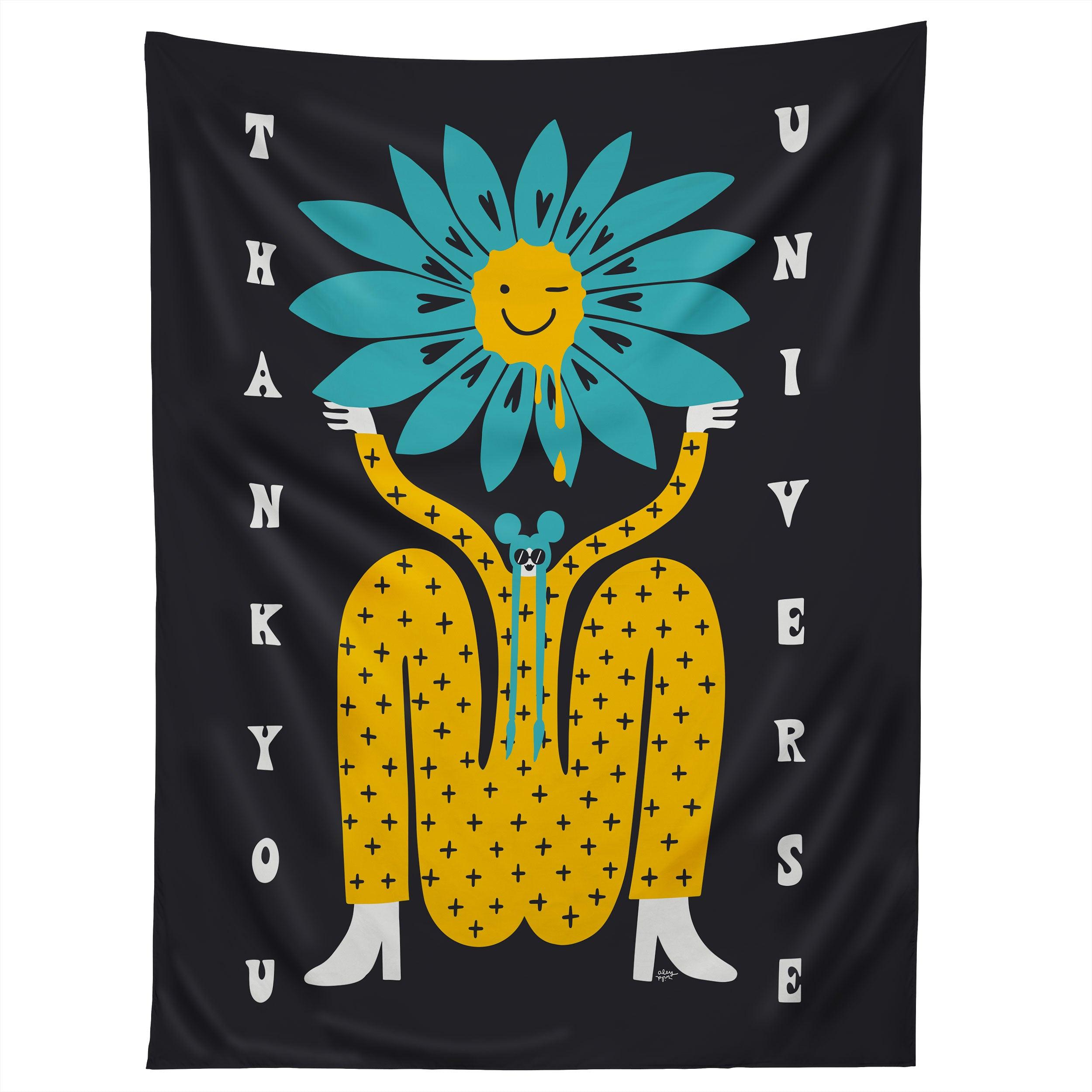 THANK YOU UNIVERSE tapestry 75x100