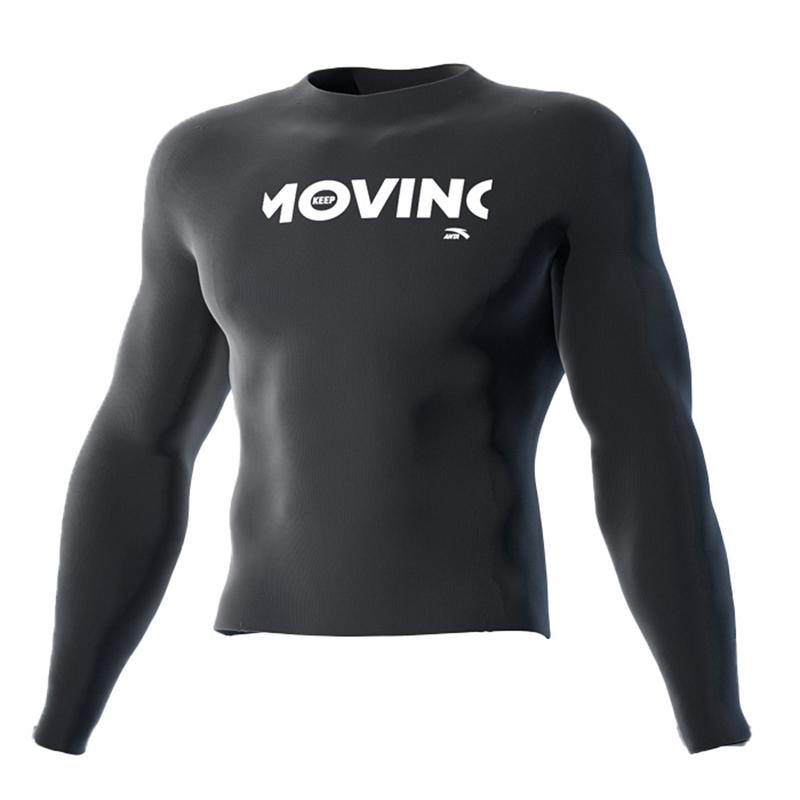 

Anta Breathable Quick-Dry Casual Fitness Shirt Men tops Black A9824232412 M