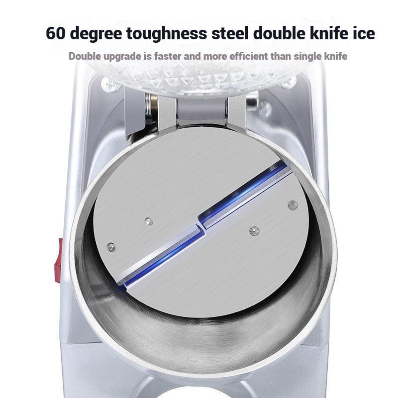 Large Capacity High Efficiency Shaved Ice Maker Household Ice Breaker Kitchen Dessert Smoothie Making Machine