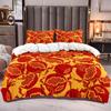 Red Pomegranate Duvet Cover Summer Tropical Fruit For Women Children Green Leaves Quilt Cover For Bedroom Decorations Warm Soft