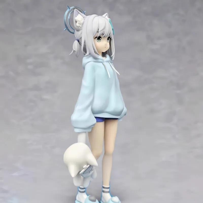 Gw Shiroko Sunaookami Exclusive Limited Edition Gk Figure Cat Ear Anime Girl Statue Desk Decor Desktop Ornament Collectible Toy
