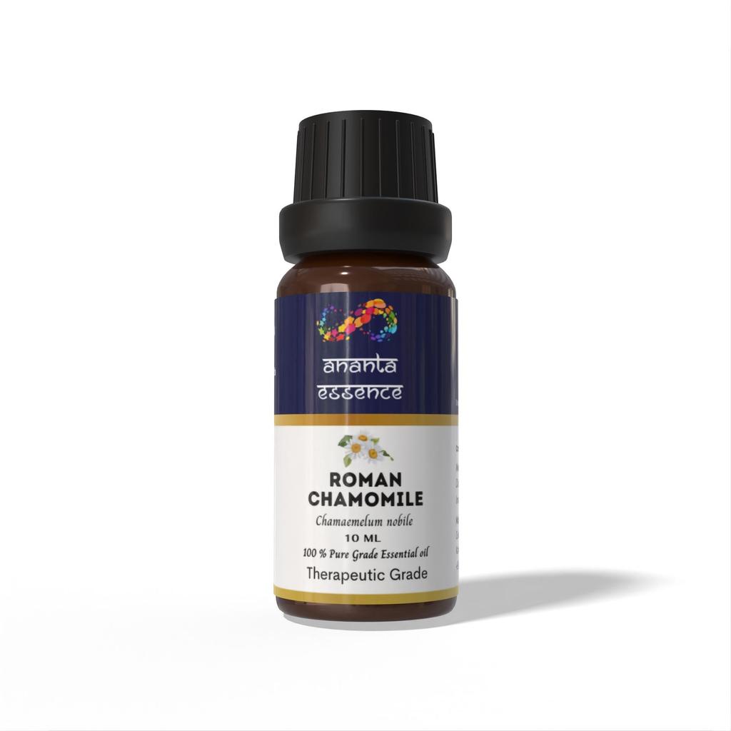 Olio Essenziale di Camomilla Romana Ananta 10 ml | Olio Aromatico Floreale-Erbaceo | Uso per Diffusore & Profumazione per la Casa