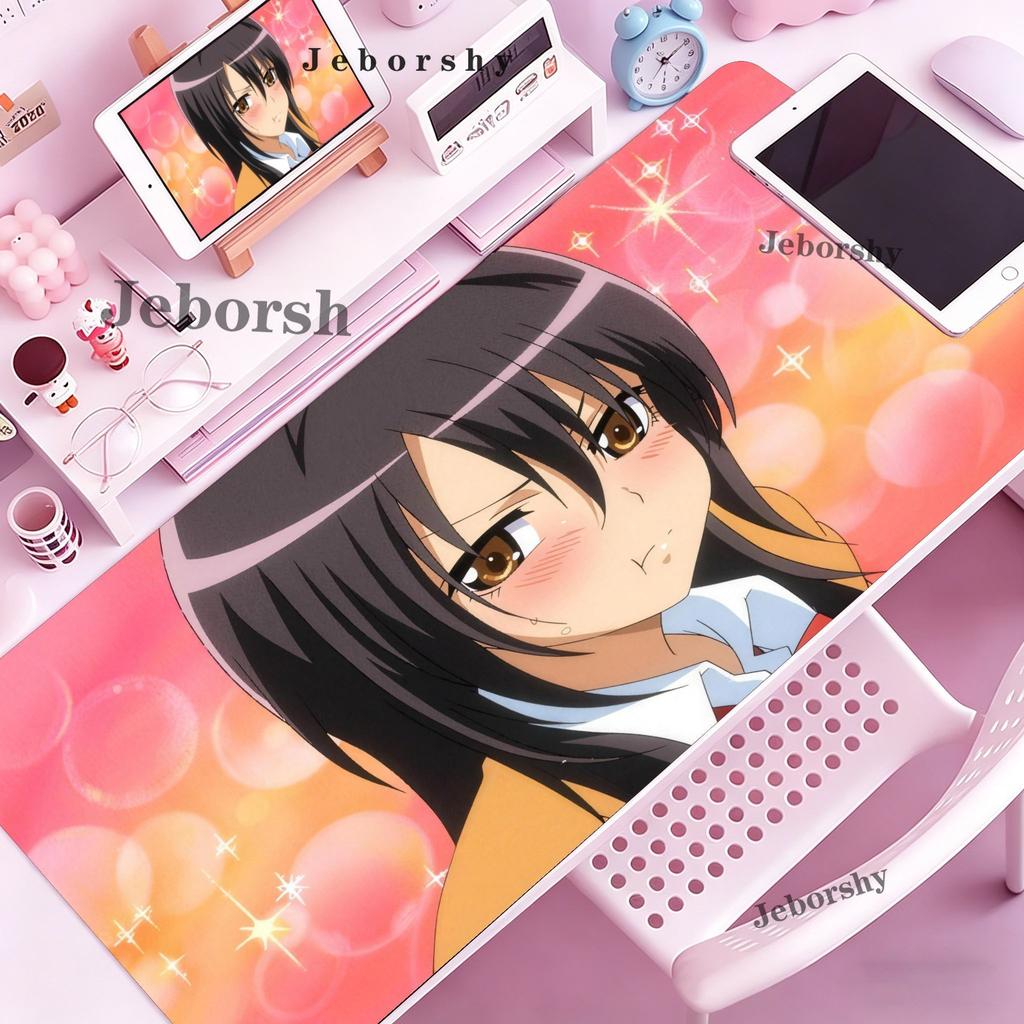 Romance Anime Maid Sama Large Gaming Mouse PadAntiSlipStitched EdgesSoft RubberGaming Deskpad For Office Desk Home Use