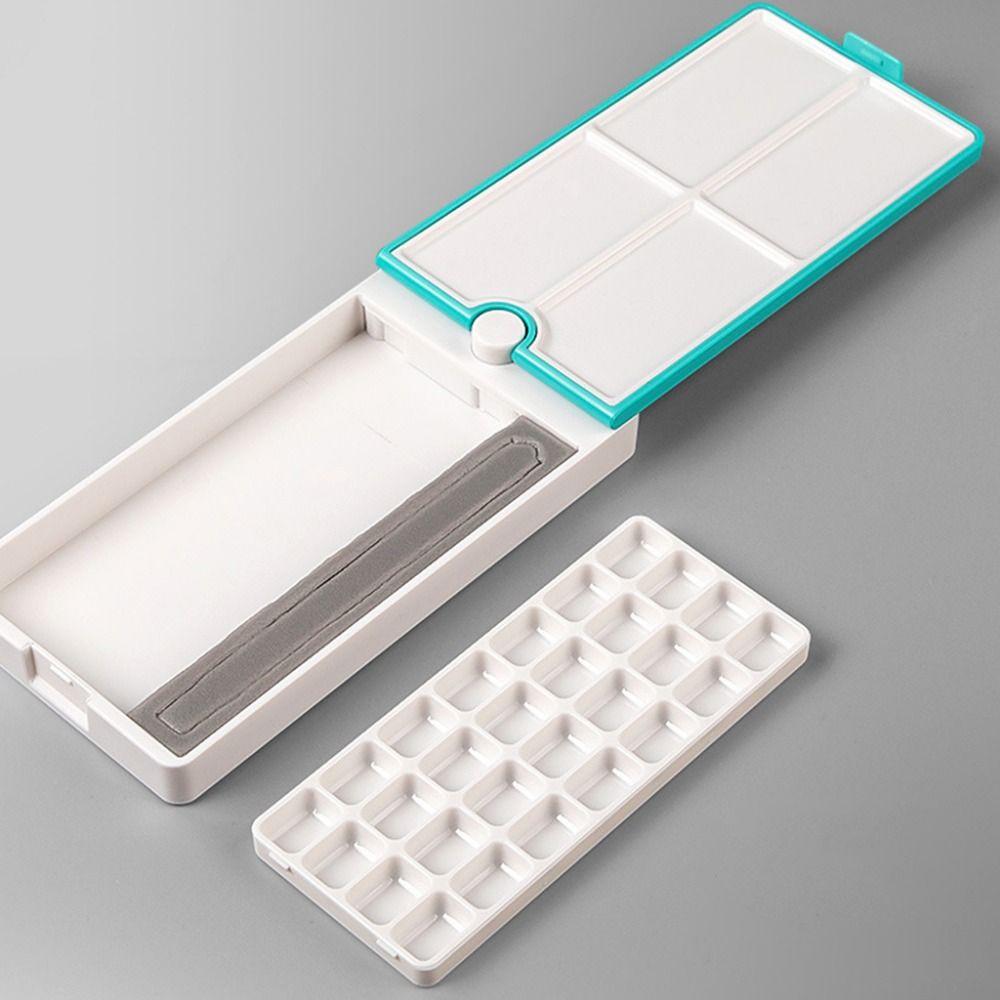 Empty Paint Box Detachable Watercolor Packaging Box Paint Tray  Watercolor Painting