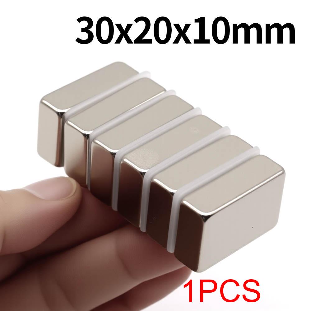 30x20x10mm Super Starker Neodym-Magnet N35 NdFeB Permanentmagnet Magnetblock Leistungsstarke Magnete Kühlschrank