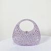 Lady Evening Bags for Women Luxury Designer Handbag and Purses New Ins Transparent Plastic Imitation Diamond Acrylic Pouch Bag