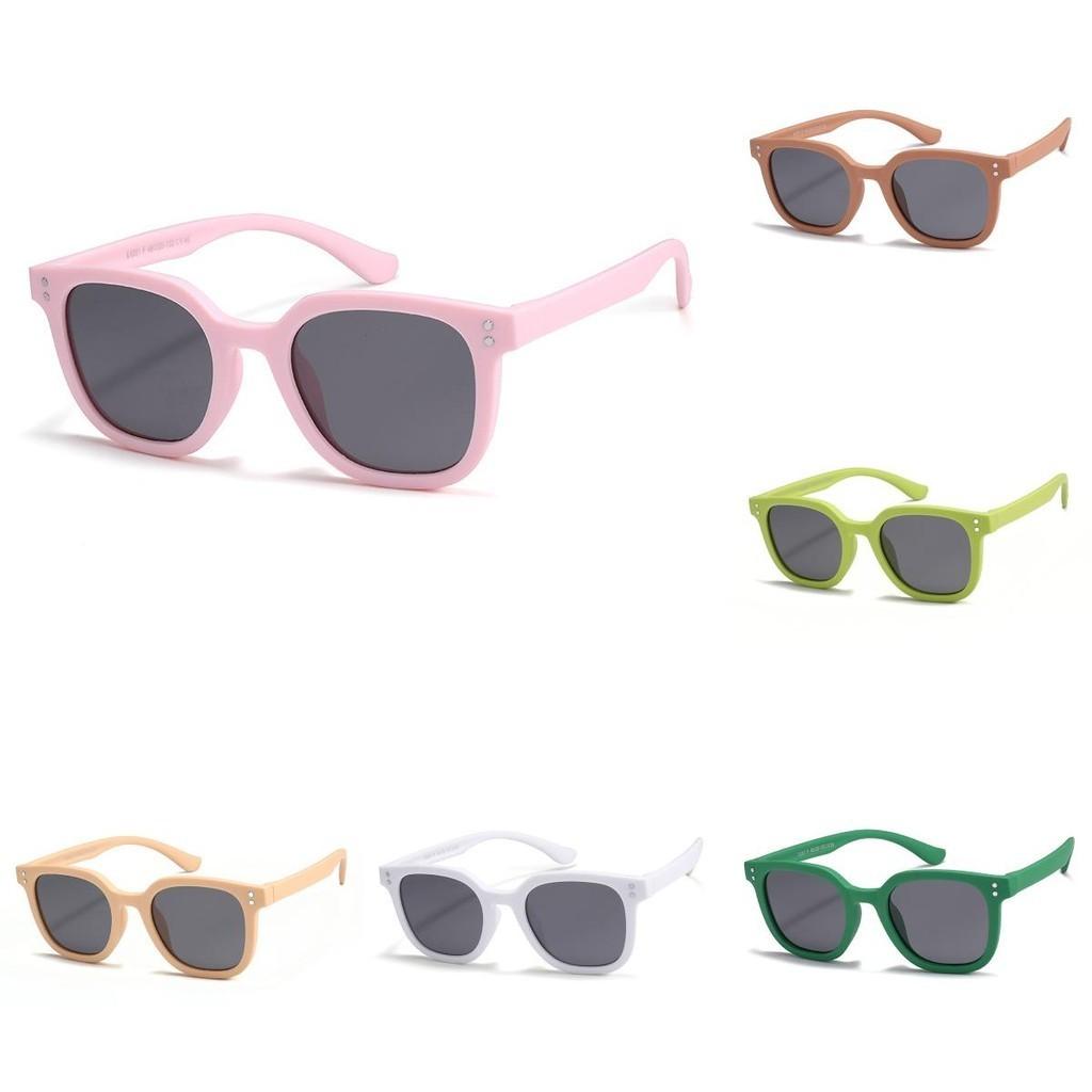 Square Kids Style Frame Polarized Sunglasses Summer Outdoor Sun Uv Protection