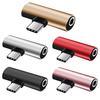 2 w 1 Szybkie ładowanie Stabilna transmisja Plug Play Adapter audio Konwerter USB-C na gniazdo słuchawkowe 3,5 mm Akcesoria audio