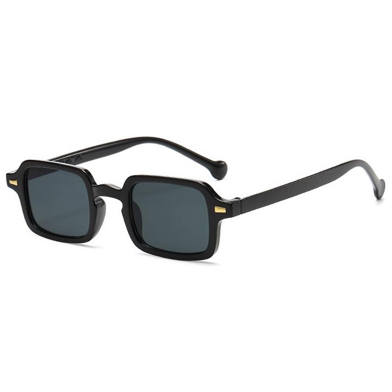 Fashion Vintage Small Rectangular Frame Sunglasses Woman Luxury UV400 Sun Glasses Female Trendy Leopard Blue Oculos De Sol