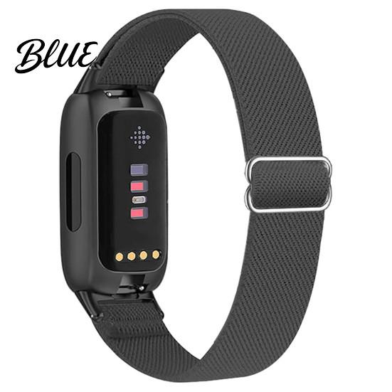 Quick Release Watch Band Elastic Nylon Bands for Fitbit Inspire 3 Adjustable Replacement Strap Smartwatch Breathable Woven Sports Wristband Women Men