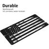 Black And White American Flag Front License Plate For Women Car Vanity Plates Decorative Aluminum Metal Cute Novelty License Plate Cover For Men 6X12