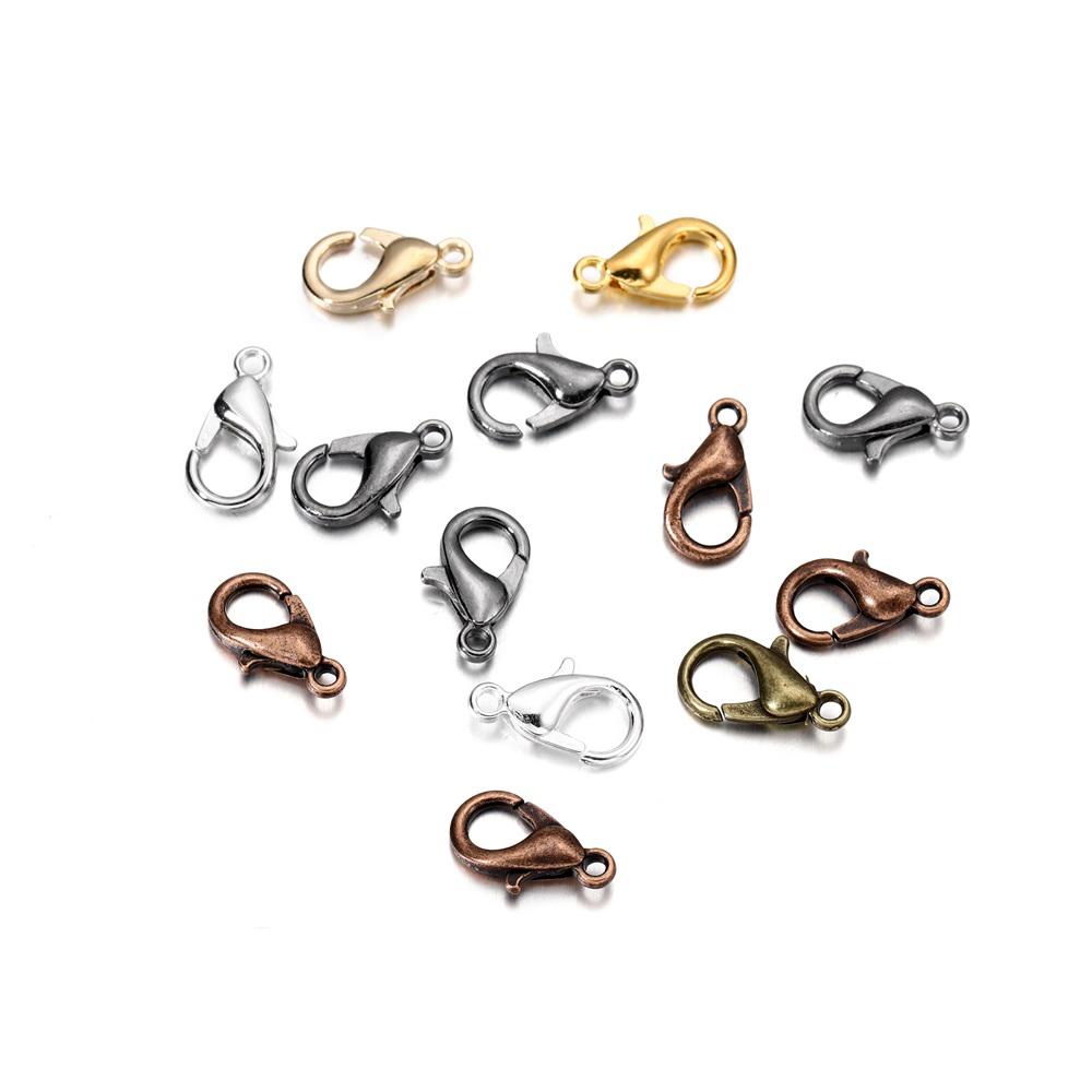 1 Set 3m Iron Cable Chain Connector Link Chains With Jump Rings Lobster Clasps Jewelry Making Set DIY Necklace Materials Finding
