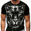 Men's Fashion 3D Printed Men's T-Shirt Round Neck Short Sleeve Trendy Street Wear