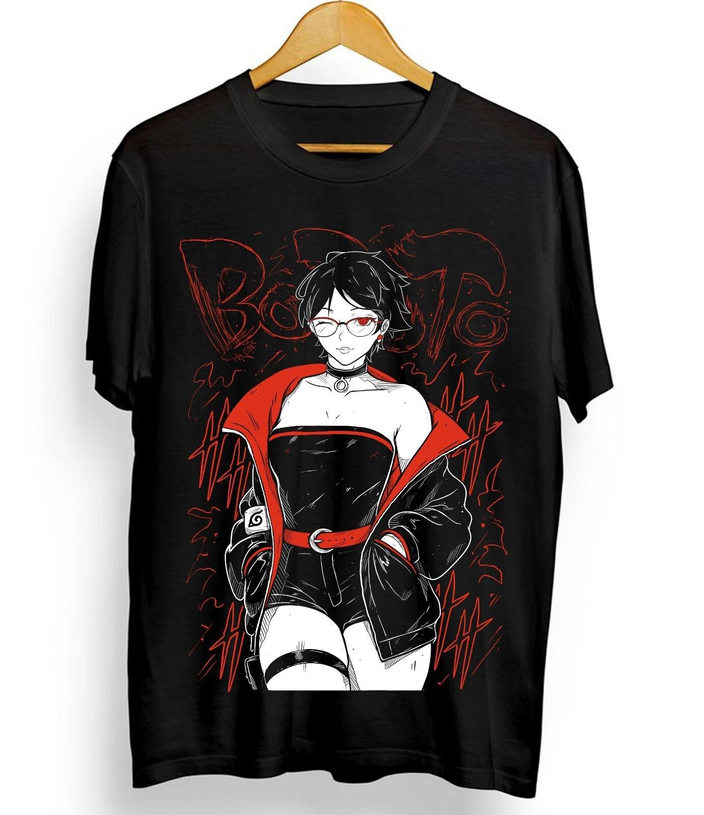 

Футболка Сарада Учиха Наруто Расенган Итачи Учиха Джирайя Аниме Оверсайз Мужская Женская С коротким рукавом Повседневная Футболка Хлопок Уличная одежда 4XL