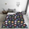 Club Penguin Puffles Pattern  Blanket  Flannel Awesome Soft Throw Blanket for Coverlet All Season,