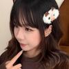 6Pcs Plush Siamese Puss Seal Hair Clip for Girls Soft Comfortable Hair Accessory Fashionable Side Clip for Daily Wear