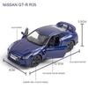 Skyline JDM Nissan GTR R35 Supersportwagen Simulation Diecast & Spielzeugfahrzeug Rückzugauto RMZ city 1:36 Geschenke aus Legierungsmodellen für Kinder