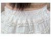 Women's High Waist Lace Ruffle A-Line Skirt - Sweet, Slimming, Anti-Exposure Spring/Summer Style