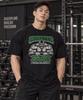 KOREAMONSTER Km23 Monster Power Strength Oversized Short Sleeve T-Shirt Black/Khaki (Mesh Ver.)