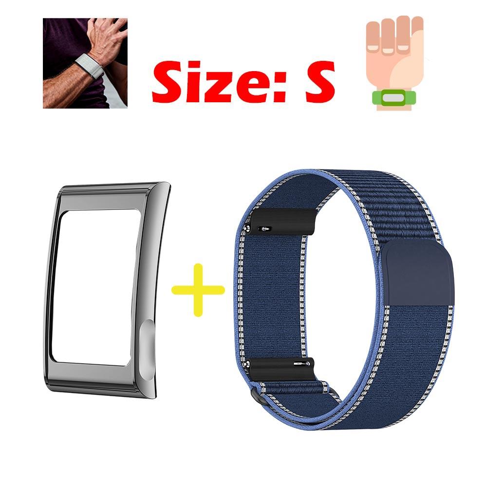 Metallrahmen + Nylonband für Amazfit Helio Armband Armband Bizeps Sport Ersatz Zubehör für Amazfit Helio Armband