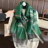 Silk Wool Scarf Shawls and Wraps for Women Foulard Headkerchief Luxury Brand Hijab New Lady Pashmina Scarves Bandana Poncho