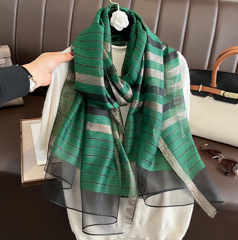 Silk Wool Scarf Shawls and Wraps for Women Foulard Headkerchief Luxury Brand Hijab New Lady Pashmina Scarves Bandana Poncho