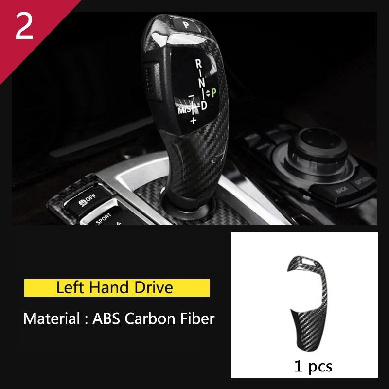 

For BMW 5 Series E60 2005-2010 ABS Carbon Fiber Center Console Storage Armrest Box Protective Stickers Interior Accessories Type 2