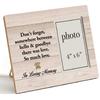Pet Memorial Gifts - Wooden Photo Frame, Sympathy Gift for Loss of Dog or Cat (4x6 Inches)