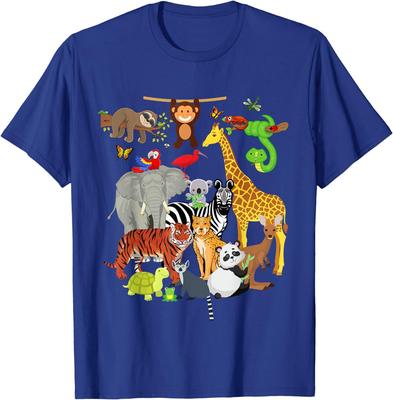Zoo Animals Wildlife Birthday Party Zoo Day Animals Unisex T-Shirt