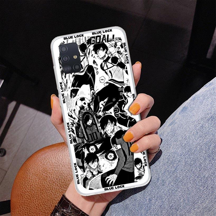 Anime Blue Lock Phone Case For Samsung Galaxy A52 A32 A22 A12 A51 A31 A50S A30S A20S A10S Note 20 Ultra 10 Plus S10 A72 A71 Gala